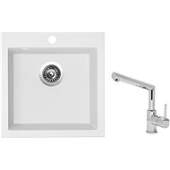 SINKS VIVA 455, Milk + MIX 350P - Kitchen Sink and Tap Set