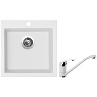 SINKS VIVA 455, Milk + PRONTO GR - Kitchen Sink and Tap Set