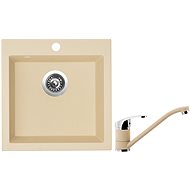 SINKS VIVA 455, Sahara + PRONTO GR - Kitchen Sink and Tap Set