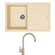 SINKS BEST 780 Sahara + SINKS VITALIA GR - Kitchen Sink and Tap Set