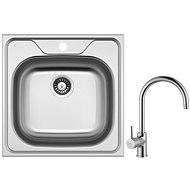 SINKS CLASSIC 480 6V + VITALIA - Kitchen Sink and Tap Set