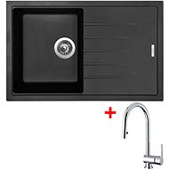SINKS BEST 780 Pureblack+MIX P - Kitchen Sink and Tap Set