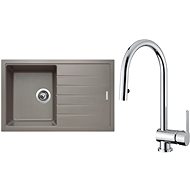 SINKS BEST 780 Truffle+MIX P - Kitchen Sink and Tap Set
