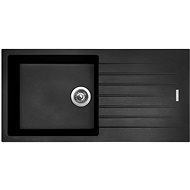 SINKS PERFECTO 1000 Pureblack+ELKA - Kitchen Sink and Tap Set