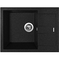 SINKS AMANDA 650 Granblack+ENIGMA S GR - Kitchen Sink and Tap Set