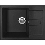 SINKS AMANDA 650 Metalblack+ENIGMA S GR - Kitchen Sink and Tap Set