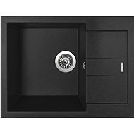 SINKS AMANDA 650 Milk+ENIGMA S GR - Kitchen Sink and Tap Set