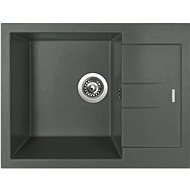 SINKS AMANDA 650 Titanium+ENIGMA S GR - Kitchen Sink and Tap Set