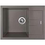 SINKS AMANDA 650 Truffle+ENIGMA S GR - Kitchen Sink and Tap Set