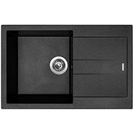SINKS AMANDA 780 Metalblack+ENIGMA S GR - Kitchen Sink and Tap Set