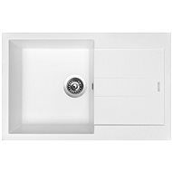 SINKS AMANDA 780 Milk+ENIGMA S GR - Kitchen Sink and Tap Set