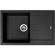 SINKS AMANDA 780 Pureblack+VITALIA - Kitchen Sink and Tap Set