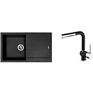 SINKS AMANDA 860 Nanoblack+MIX 3 P - Set dřezu a baterie