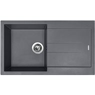 SINKS AMANDA 860 Titanium+ENIGMA S GR - Kitchen Sink and Tap Set