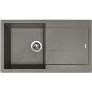 SINKS AMANDA 860 Truffle+ENIGMA S GR - Kitchen Sink and Tap Set
