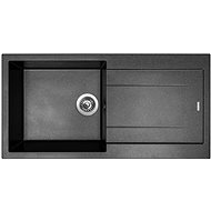 SINKS AMANDA 990 Metalblack+ENIGMA S GR - Kitchen Sink and Tap Set