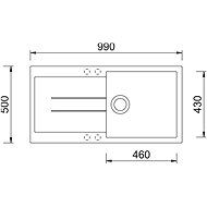 SINKS AMANDA 990 Nanoblack+MIX 35 GR - Set dřezu a baterie