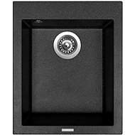 SINKS CUBE 410 Granblack+ENIGMA S GR - Kitchen Sink and Tap Set