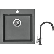 SINKS VIVA 455 Titanium + SINKS VITALIAGR - Kitchen Sink and Tap Set