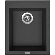SINKS CUBE 410 Pureblack+VITALIA - Kitchen Sink and Tap Set