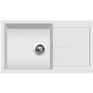 SINKS INFINITY 860 Milk+VITALIA GR - Kitchen Sink and Tap Set