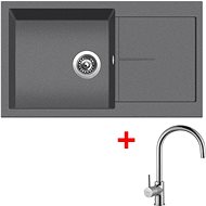 SINKS INFINITY 860 Titanium+VITALIA - Kitchen Sink and Tap Set