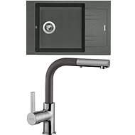 SINKS VARIO 780 Titanium+Enigma S GR - Kitchen Sink and Tap Set