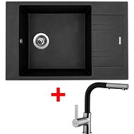SINKS VARIO 780 Granblack+Enigma S GR - Kitchen Sink and Tap Set