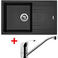 SINKS LINEA 780 N, Metalblack + PRONTO - Kitchen Sink and Tap Set
