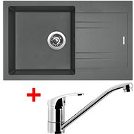 SINKS LINEA 780 N, Titanium + PRONTO - Kitchen Sink and Tap Set