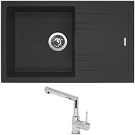 SINKS LINEA 780 N, Granblack + MIX 350P - Kitchen Sink and Tap Set