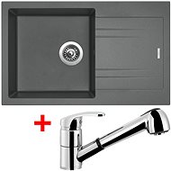 SINKS LINEA 780 N Titanium + LEGENDA S - Kitchen Sink and Tap Set