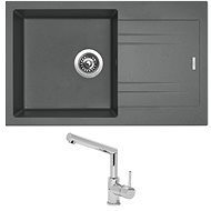 SINKS LINEA 780 N, Titanium + MIX 350P - Kitchen Sink and Tap Set