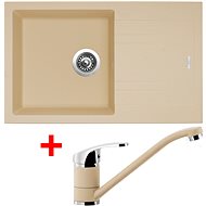 SINKS LINEA 780 N, Sahara + PRONTO GR - Kitchen Sink and Tap Set