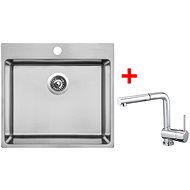 Sinks Blocker 550 + Mix 3 P - Kitchen Sink and Tap Set