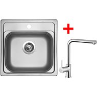 Sinks Manaus 480 + Elka - Kitchen Sink and Tap Set
