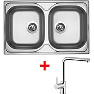 Sinks Classic 800 Duo + Elka - Kitchen Sink and Tap Set
