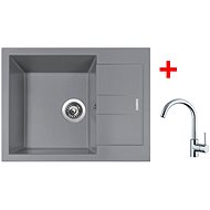 Sinks Amanda 650 Nanogrey + Mix 35 - Kitchen Sink and Tap Set