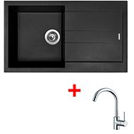 Sinks Amanda 860 Nanoblack + Mix 35 - Kitchen Sink and Tap Set