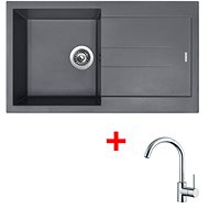 Sinks Amanda 860 Nanogrey + Mix 35 - Kitchen Sink and Tap Set