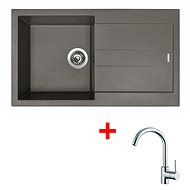 Sinks Amanda 860 Nanotruffle + Mix 35 - Kitchen Sink and Tap Set