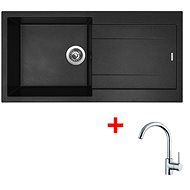 Sinks Amanda 990 Nanoblack + Mix 35 - Kitchen Sink and Tap Set