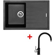 Sinks Best 780 Granblack + Vitalia GR - Kitchen Sink and Tap Set