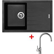 Sinks Best 780 Pureblack + Vitalia - Kitchen Sink and Tap Set