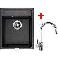 Sinks Classic 400 Metalblack + Vitalia - Kitchen Sink and Tap Set