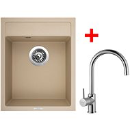 Sinks Classic 400 Sahara + Vitalia - Kitchen Sink and Tap Set