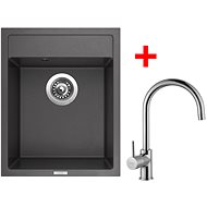 Sinks Classic 400 Titanium + Vitalia - Kitchen Sink and Tap Set