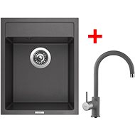Sinks Classic 400 Titanium + Vitalia GR - Kitchen Sink and Tap Set