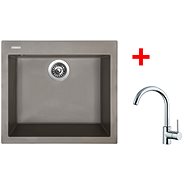 Sinks Cube 560 Nanotruffle + Mix 35 - Kitchen Sink and Tap Set