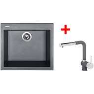 Sinks Cube 560 Titanium + Mix 3 P GR - Kitchen Sink and Tap Set